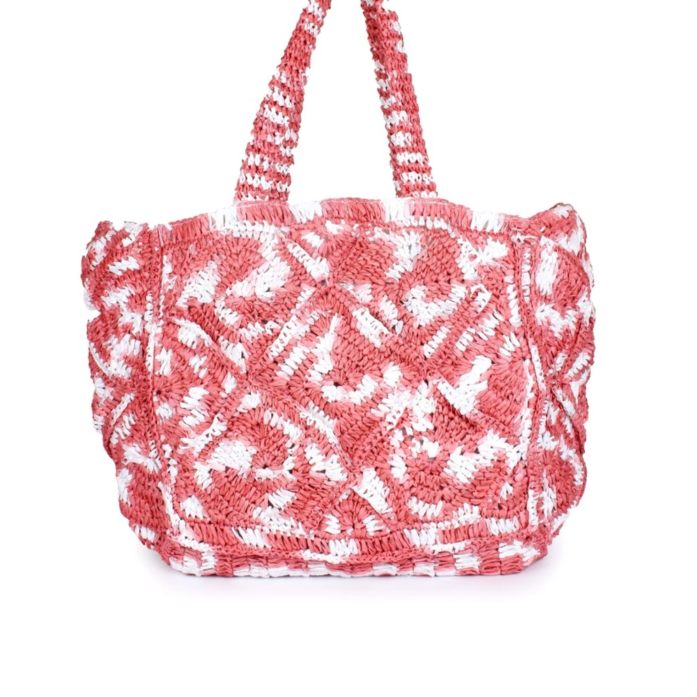Mykonos raffia tote